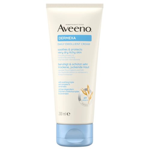 AVEENO Dermexa bőrpuhító illatmentes testápoló krém (200ml)
