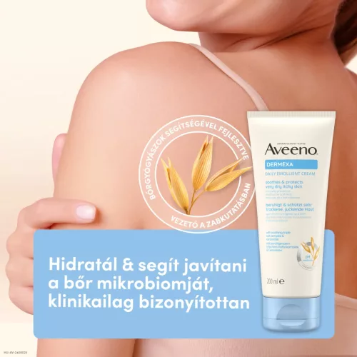 AVEENO Dermexa bőrpuhító illatmentes testápoló krém (200ml)