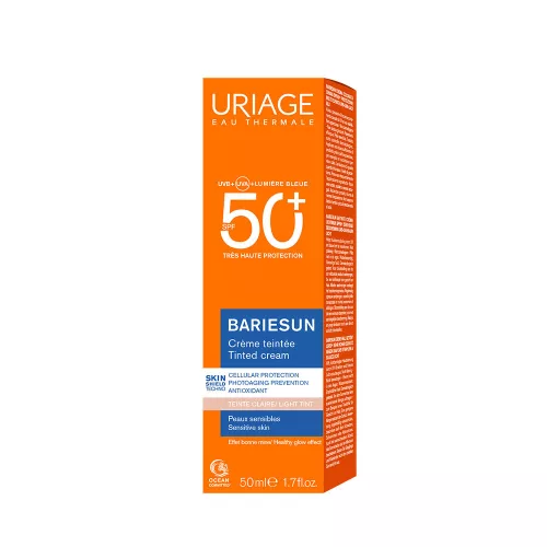URIAGE Bariésun színezett arckrém világos árnyalat (Fair) SPF50+ (50ml)    