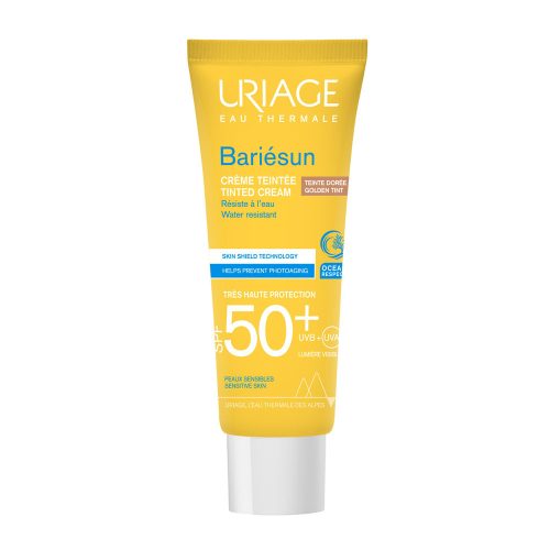 URIAGE Bariésun színezett arckrém sötét árnyalat (Gold) SPF50+ (50ml)     