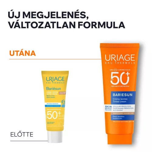 URIAGE Bariésun színezett arckrém sötét árnyalat (Gold) SPF50+ (50ml)     