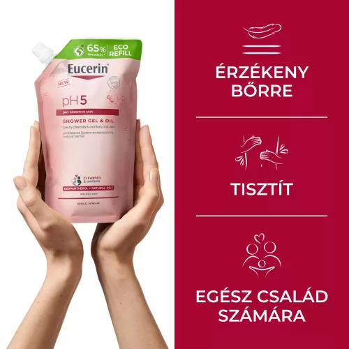 EUCERIN pH5 olajtusfürdő gél öko-utántöltő (400ml)