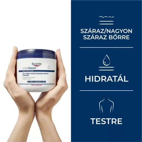 EUCERIN UreaRepair 5% Urea tégelyes testápoló (450ml)   