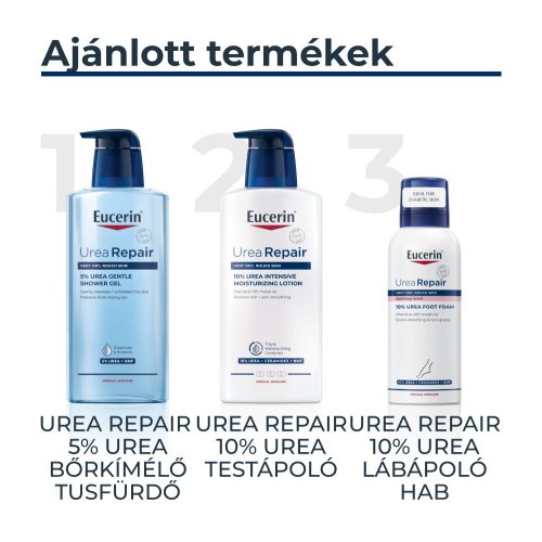 EUCERIN UreaRepair 10% Urea lábápoló hab (150ml)
