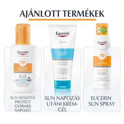EUCERIN Sun Oil Control Dry Touch napozó krém-gél testre SPF50+ (200ml)