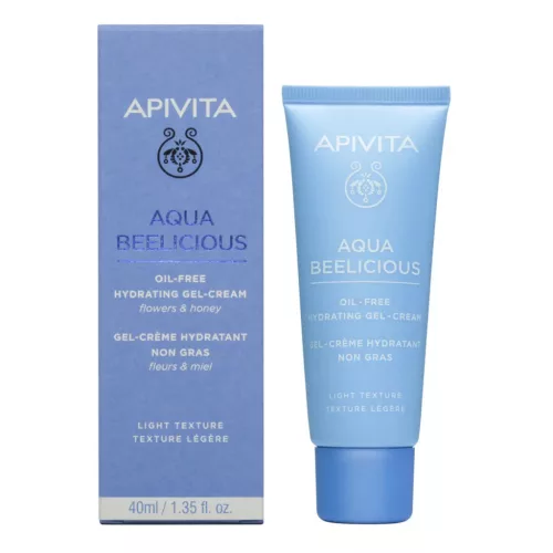 APIVITA Aqua Beelicious hidratáló gél-krém light  zsíros/kombinált bőrre (40ml)  