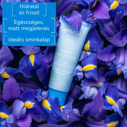 APIVITA Aqua Beelicious hidratáló gél-krém light  zsíros/kombinált bőrre (40ml)  
