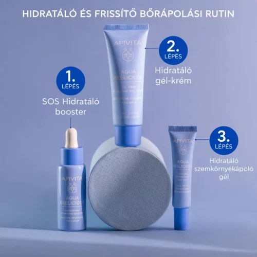APIVITA Aqua Beelicious hidratáló gél-krém light  zsíros/kombinált bőrre (40ml)  