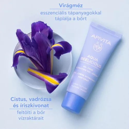 APIVITA Aqua Beelicious hidratáló gél-krém light  zsíros/kombinált bőrre (40ml)  
