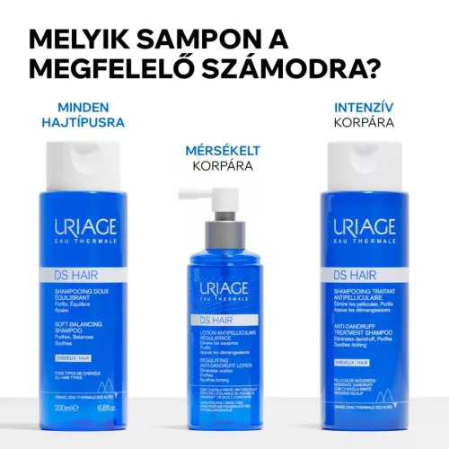 URIAGE DS Hair kímélő sampon (200ml)  