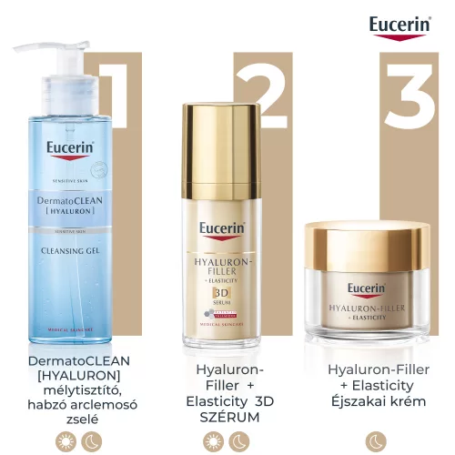 EUCERIN Hyaluron-Filler + Elasticity Bőrtömörséget regeneráló éjszakai krém (50ml)  