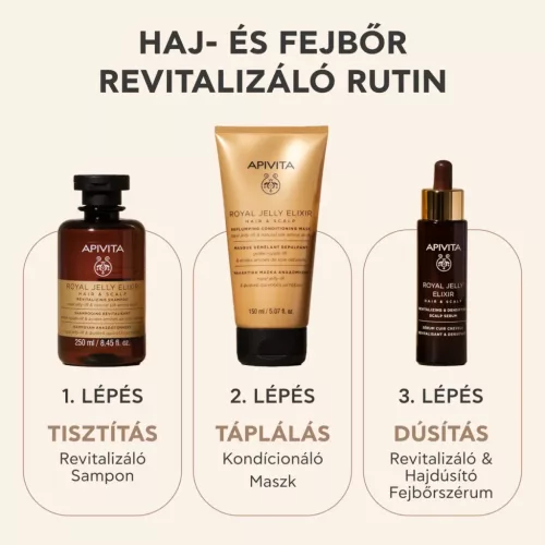 APIVITA Royal Jelly Elixir revitalizáló sampon (250ml)