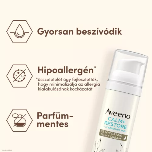 AVEENO Calm+ Restore hidratáló éjszakai arckrém (50ml)