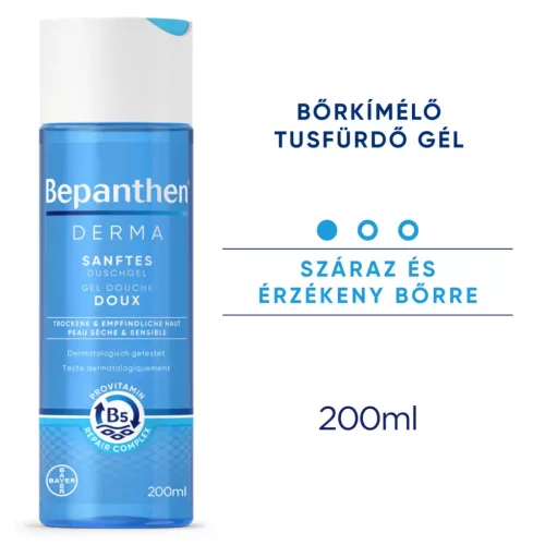 BEPANTHEN Derma bőrkímélő tusfürdő gél (200ml)