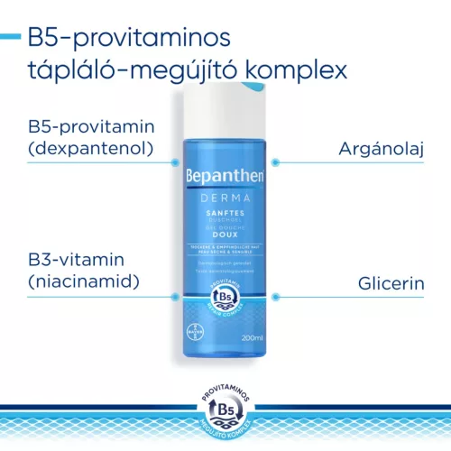BEPANTHEN Derma bőrkímélő tusfürdő gél (200ml)