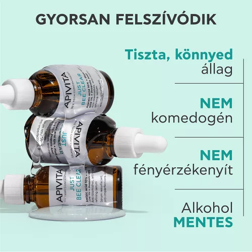 APIVITA BEE Tech just Bee clear szérum bőrhibák el 30ml