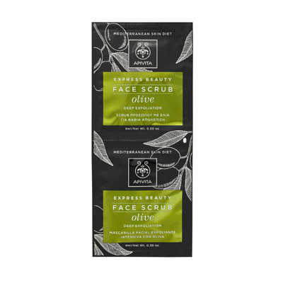 APIVITA Express arcradír mélyhámlasztó olívával 2x8ml