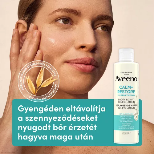 AVEENO Calm+ Restore nyugtató tonizáló lotion zabbal (200ml)