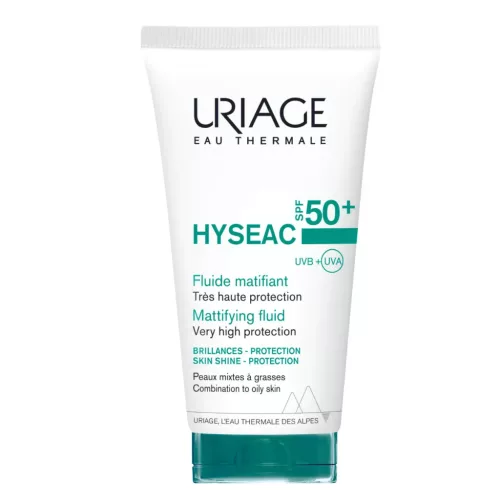 URIAGE Hyséac Fluid faggyútermelést szabályozó fényvédő mattító SPF50+ (50ml)