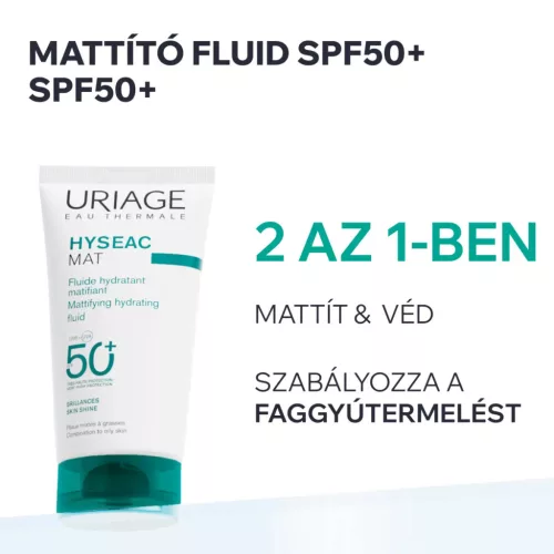 URIAGE Hyséac Fluid faggyútermelést szabályozó fényvédő mattító SPF50+ (50ml)