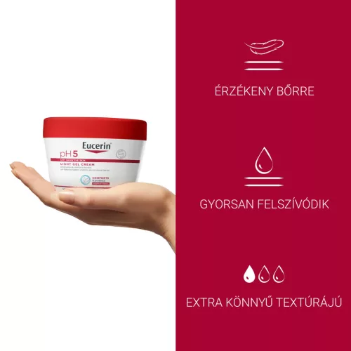EUCERIN pH5 extra könnyű, intenzív gél-krém (350ml)
