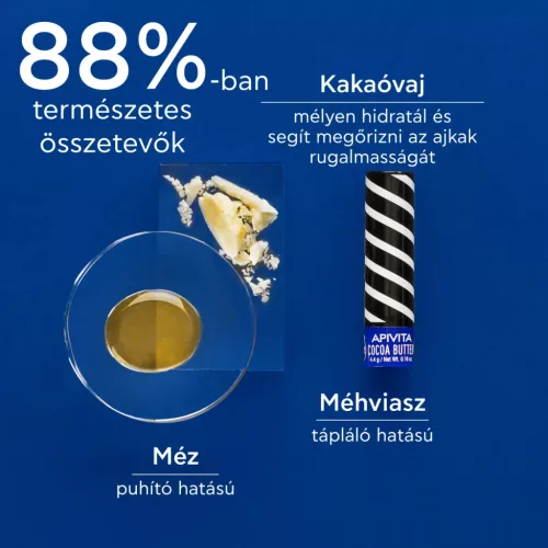 APIVITA Ajakápoló stift kakaóvajjal SPF20 (4,4g) 