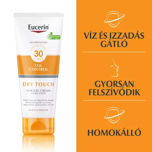 EUCERIN Sun Oil Control Dry Touch napozó krém-gél testre SPF30 (200ml)