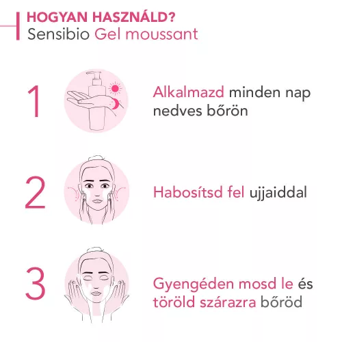 BIODERMA Sensibio Gel Moussant habzó tisztító gél (500ml)
