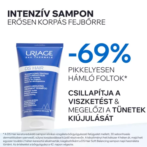 URIAGE D.S. Hair intenzív sampon erősen korpás fejbőrre (150ml) 