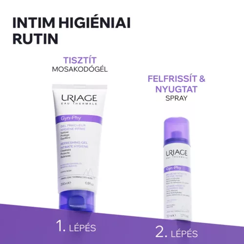 URIAGE Gyn-Phy Intim Frissítő hidratáló tisztító spray (50ml)