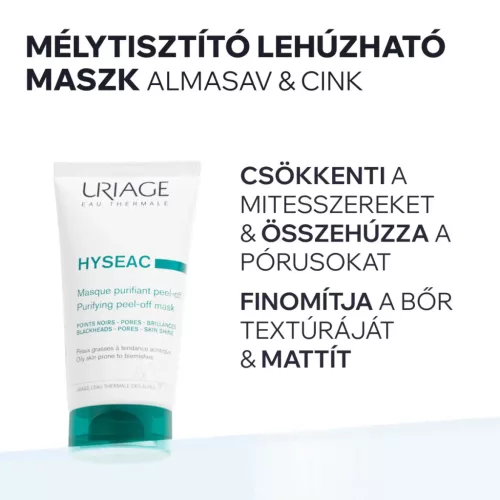 URIAGE Hyséac mélytisztító, pórusösszehúzó maszk zsíros bőrre (50ml)