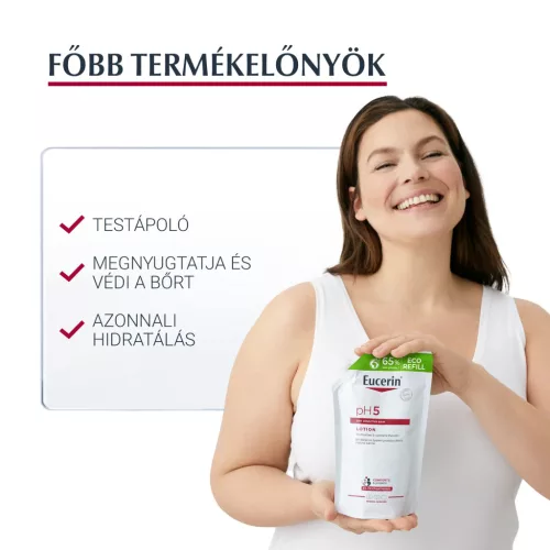 EUCERIN pH5 intenzív testápoló öko utántöltő 400ml