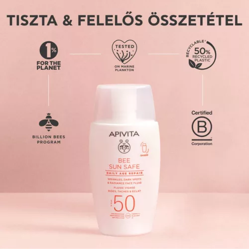 APIVITA BEE SUN SAFE Daily Age Repair fluid SPF50 (50ml)