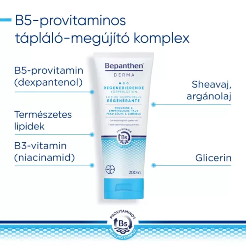 BEPANTHEN Derma bőrmegújító testápoló (200ml)