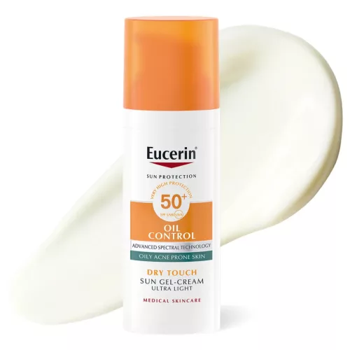 EUCERIN Sun Oil Control napozó gél-krém arcra SPF50+ (50ml) 