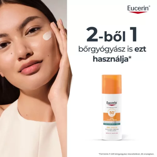 EUCERIN Sun Oil Control napozó gél-krém arcra SPF50+ (50ml) 