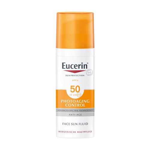 EUCERIN Sun Photoaging Control napozó fluid arcra FF50 (50ml)