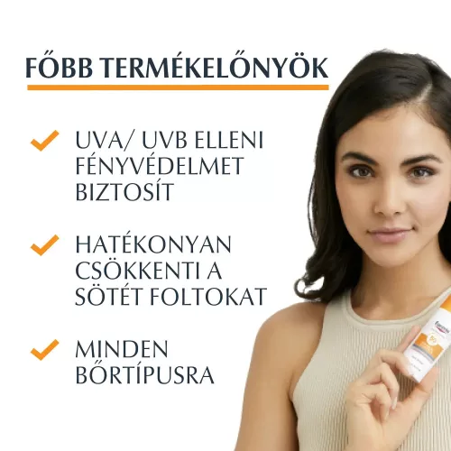 EUCERIN Sun Pigment Control napozó fluid arcra FF50+ (50ml)  