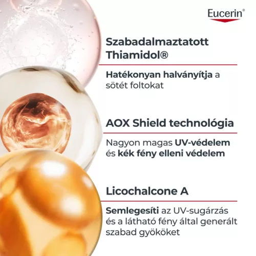 EUCERIN Sun Pigment Control napozó fluid arcra SPF50+ (50ml)  