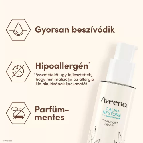 AVEENO Calm+ Restore hármas zabkomplex szérum (30ml)