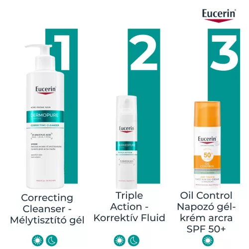 EUCERIN DermoPure Clinical Correcting Cleanser - Mélytisztító gél (400ml)