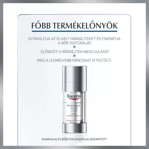 EUCERIN Hyaluron-Filler éjszakai Peeling & Szérum (30ml)  