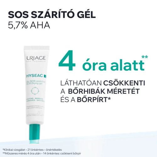 URIAGE Hyséac szárító gél pattanások SOS kezelésére (15ml)