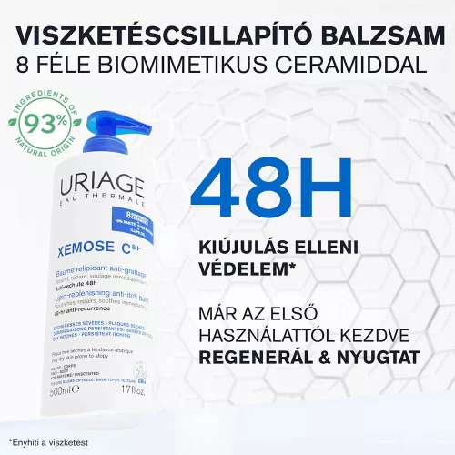 URIAGE Xémose C8+ Lipidpótló testápoló balzsam száraz bőrre (500ml)