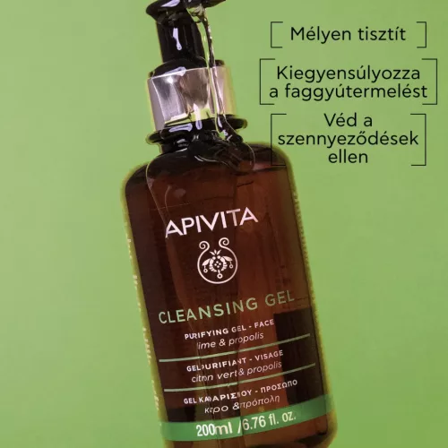 APIVITA Arctisztító habzó gél zsíros/kombinált bőrre (200ml)