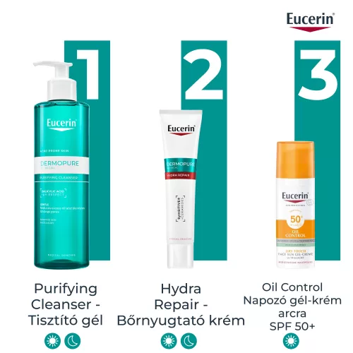 EUCERIN DermoPure Clinical Hydra Repair - Bőrnyugtató krém (40ml)
