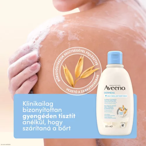 AVEENO Dermexa bőrpuhító illatmentes tusfürdő (300ml)