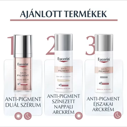 EUCERIN Anti-Pigment színezett nappali arckrém FF30 light (50ml)