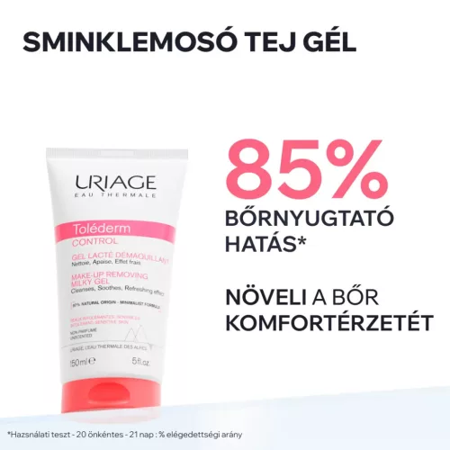 URIAGE Toléderm Control sminklemosó tej gél (150ml)