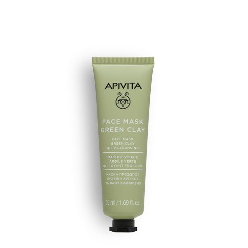 APIVITA Express mélytisztító arcmaszk Zöld agyaggal (50ml)
